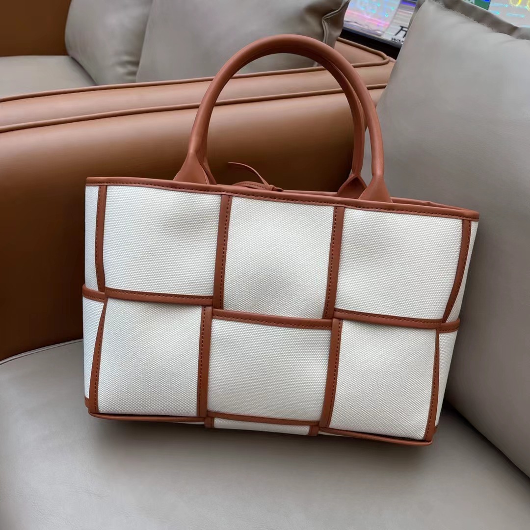 Jamhoo Woven Totes Designer Canvas Handbag Large Capacity Jeans Tote Bag Autumn Winter Shoulder Bags For Women Bolsa