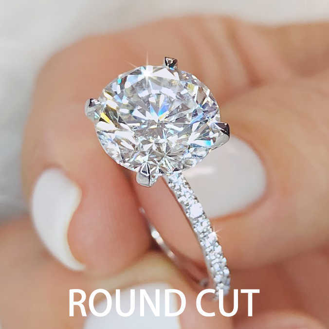 Good Quality Womens And Wholesale Moissanite 10K 14K 18K Solid Gold Lab Grown Diamond Engagement Ring