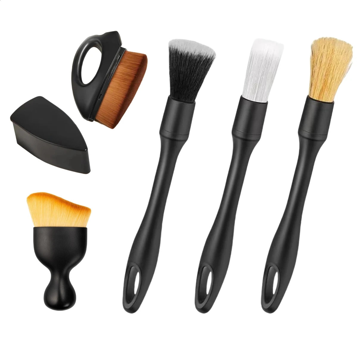 45PCS Car Detailing Brush Set Air Conditioning Vent Clean Crevice Sweep Dust Duster Auto Interior with Wash Tool 250103