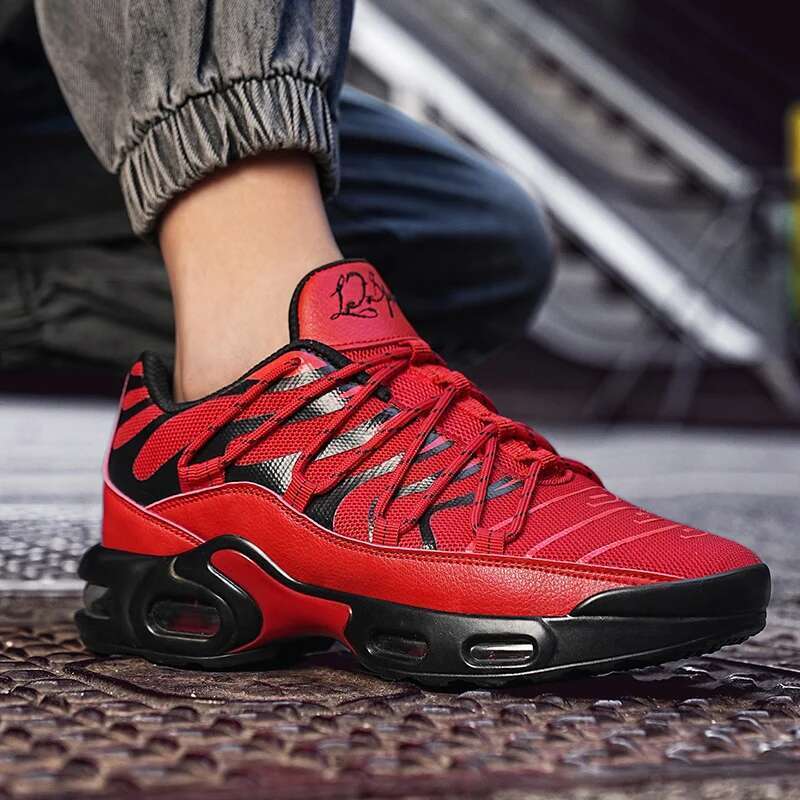 Sports Black Jogging Casual Sneakers Outdoor Breathable Mesh Fashion Loafers Running Shoes For Men atillas