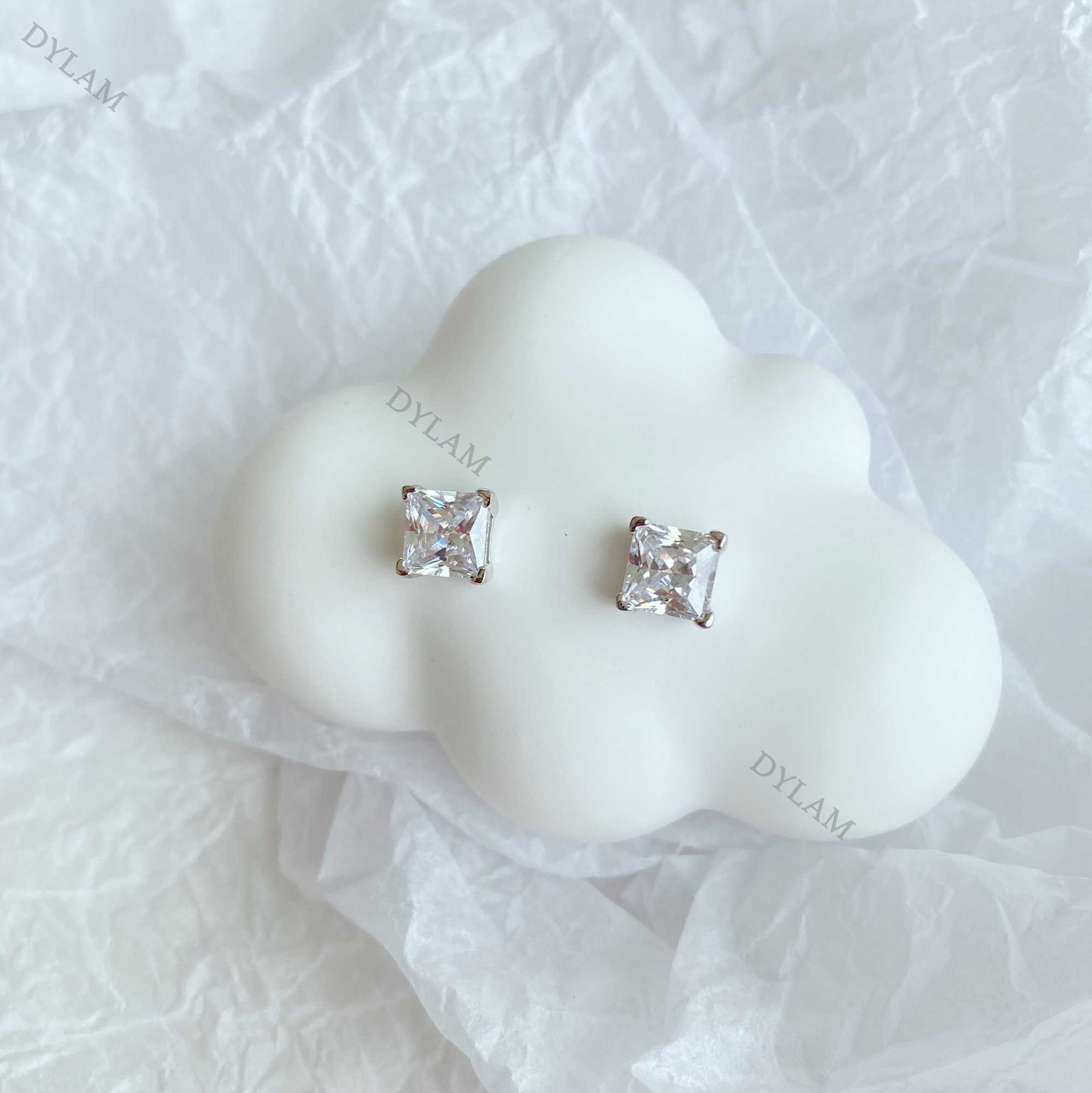 2022 Luxury Diamond Moissanite 5A Zirconia Designer Earring Set Wedding 925 Sterling Silver Stud Fashion Jewelry Earrings Women