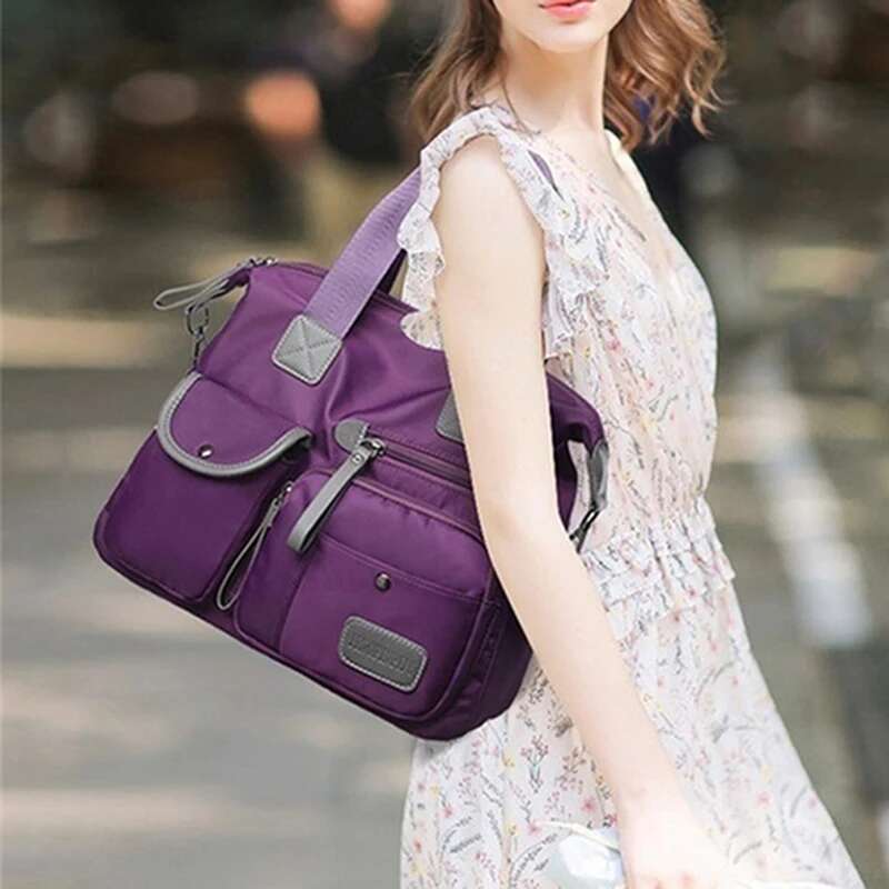 New Ladies Tote Fashion Nylon Waterproof Casual Shoulder Mummy Bag Large Capacity Messenger Bags