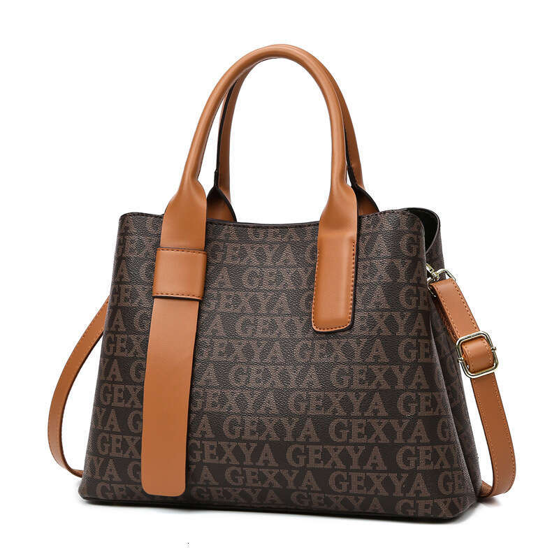 Women's Bags handbag New Light Luxury and High end Style Commuting Tote Soft Leather Printed Large Capacity Women's Bag