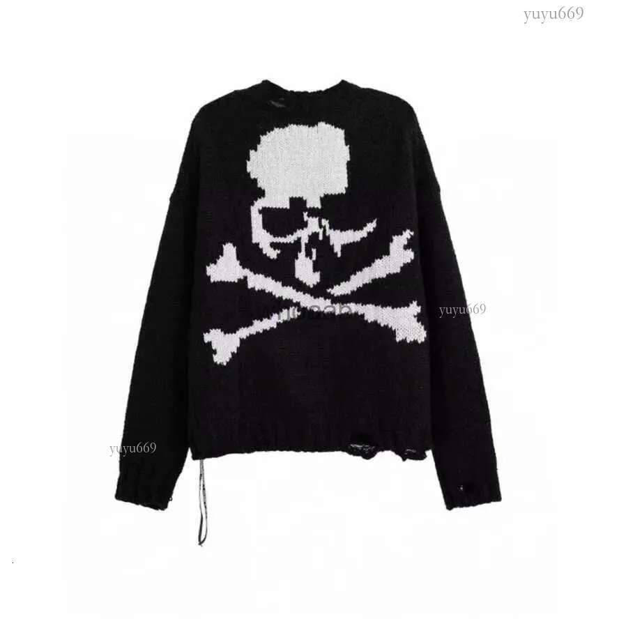 Men's Sweaters Thick Heavy Mastermind World Sweater Men Women 1 1 High Quality Skull Digital Print Mastermind Japan Pullover MMJ Sweater YQ231012