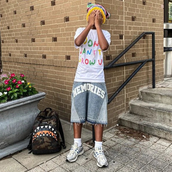 Streetwear Shorts Y2K Mens Womens Harajuku Hip Hop Letter Embroidery Retro Blue Baggy Jeans Denim Jeans Gym Shorts Casual Shorts 250109