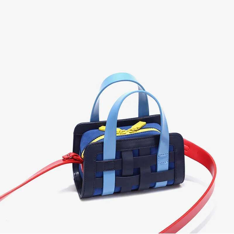 Crossbody Bags For Woman Fashion Splicing Woven Design New In Handbag Casual Versatile Ladies Shoulder Bag Bolso De Mujer