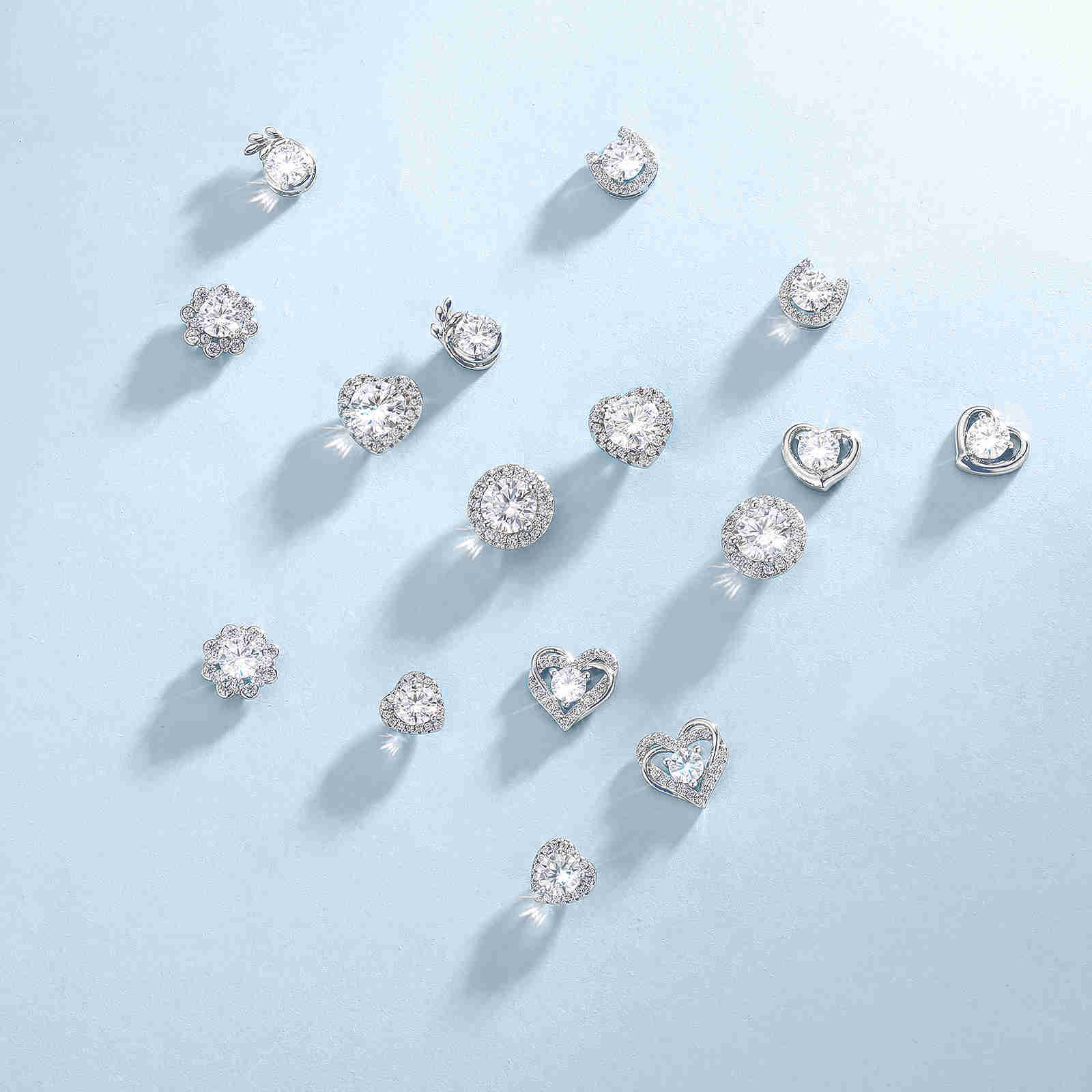 Wholesale VVS Diamond Earring Factory Price Round Cut Screw Back Moissanite Hoop Stud Earrings Men Women