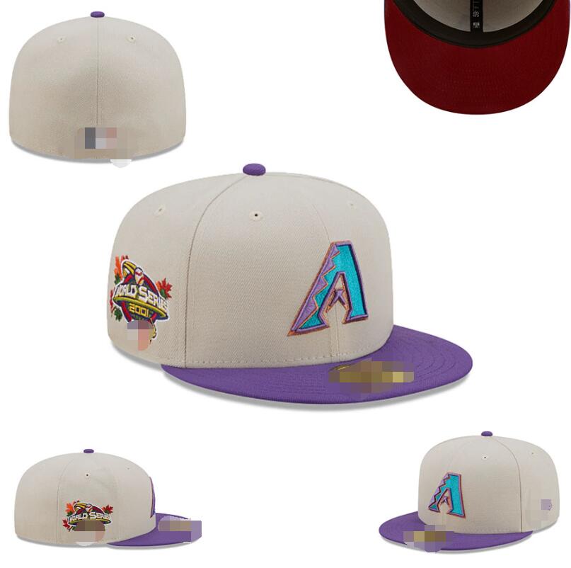 Diamondbacks 2024 champions World Series Champs Baseball Team Full Closed Caps gorras bones Men Women Casual Outdoor Sport Flat Fitted Hats Chapeau Cap casquett a0