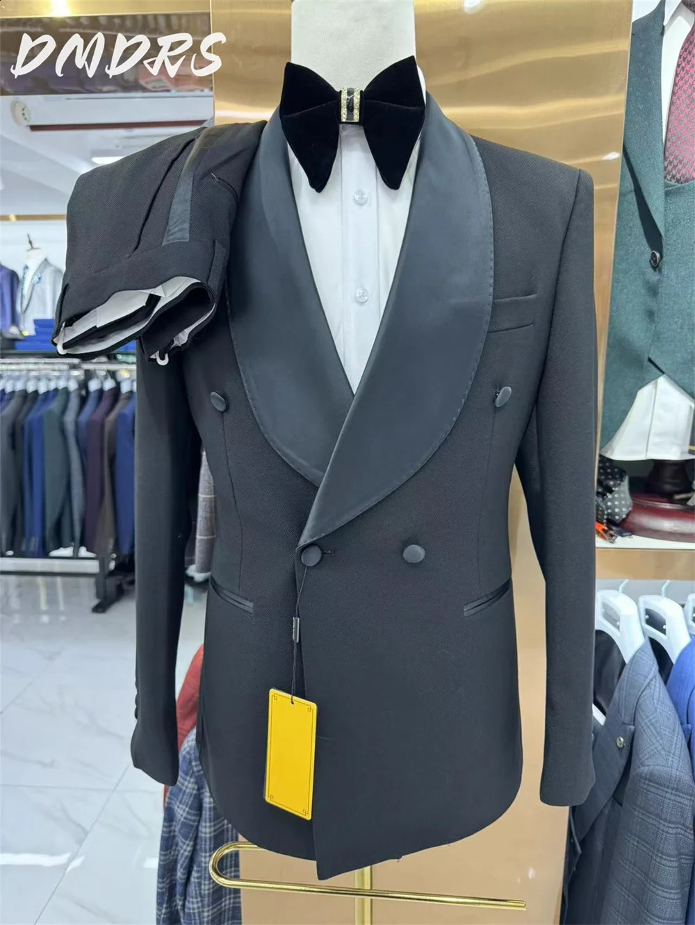 Classic solid color Mens Suit set For Wedding Dress Elegant Single Breasted Jacket Pants Business Men Groomsmen vestidos 250102