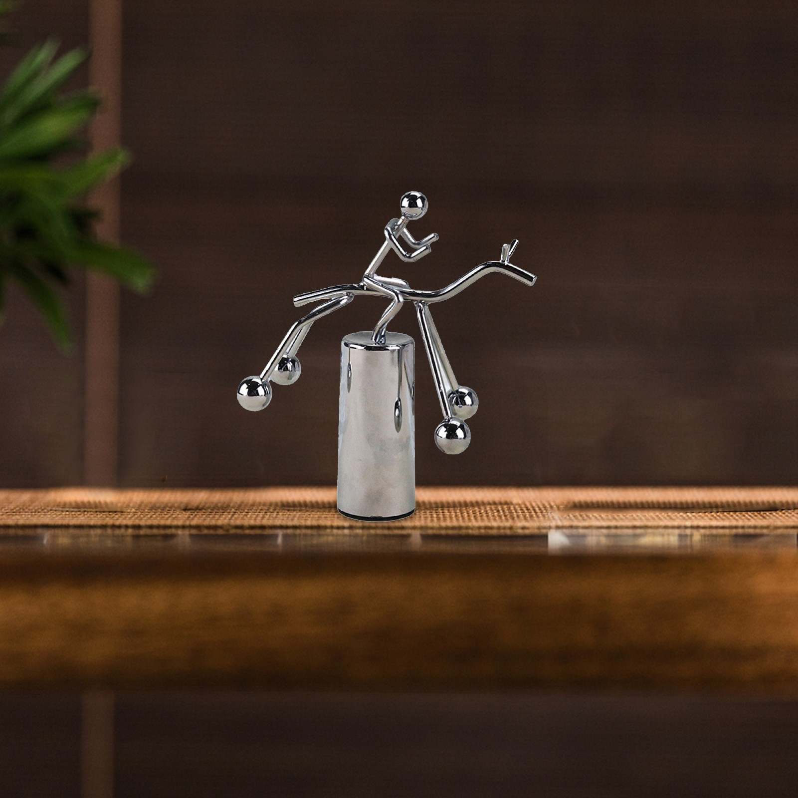 Iron Craft Horse Riding Newton Pendulum Perpetual Motion Newton's Cradle Funny Desk Decoration Accessories Best Gift For Friends