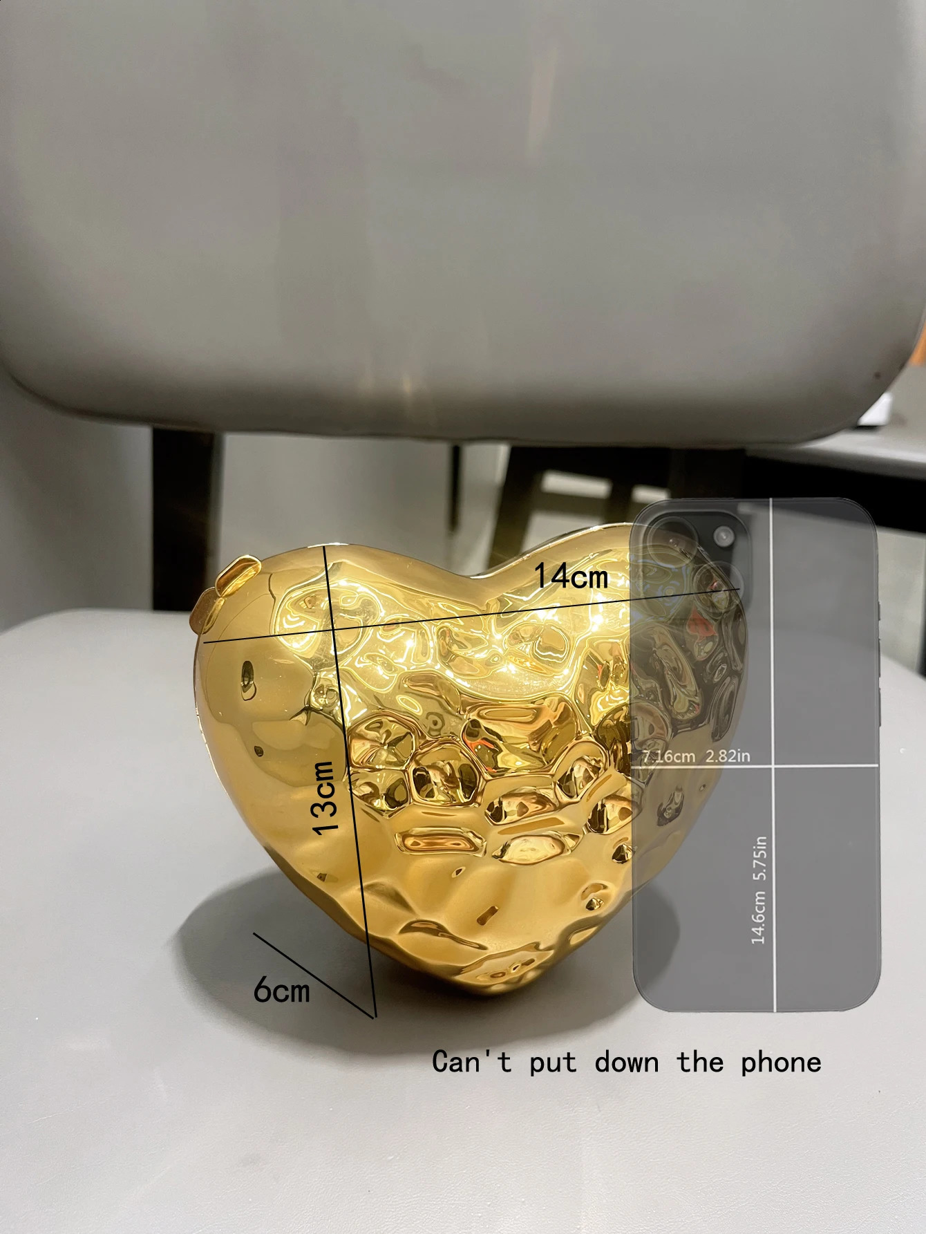 Golden Evening bag Purses and handbag er shoulder bags funny shape Party Wedding Acrylic mini small Clutch purse 250106