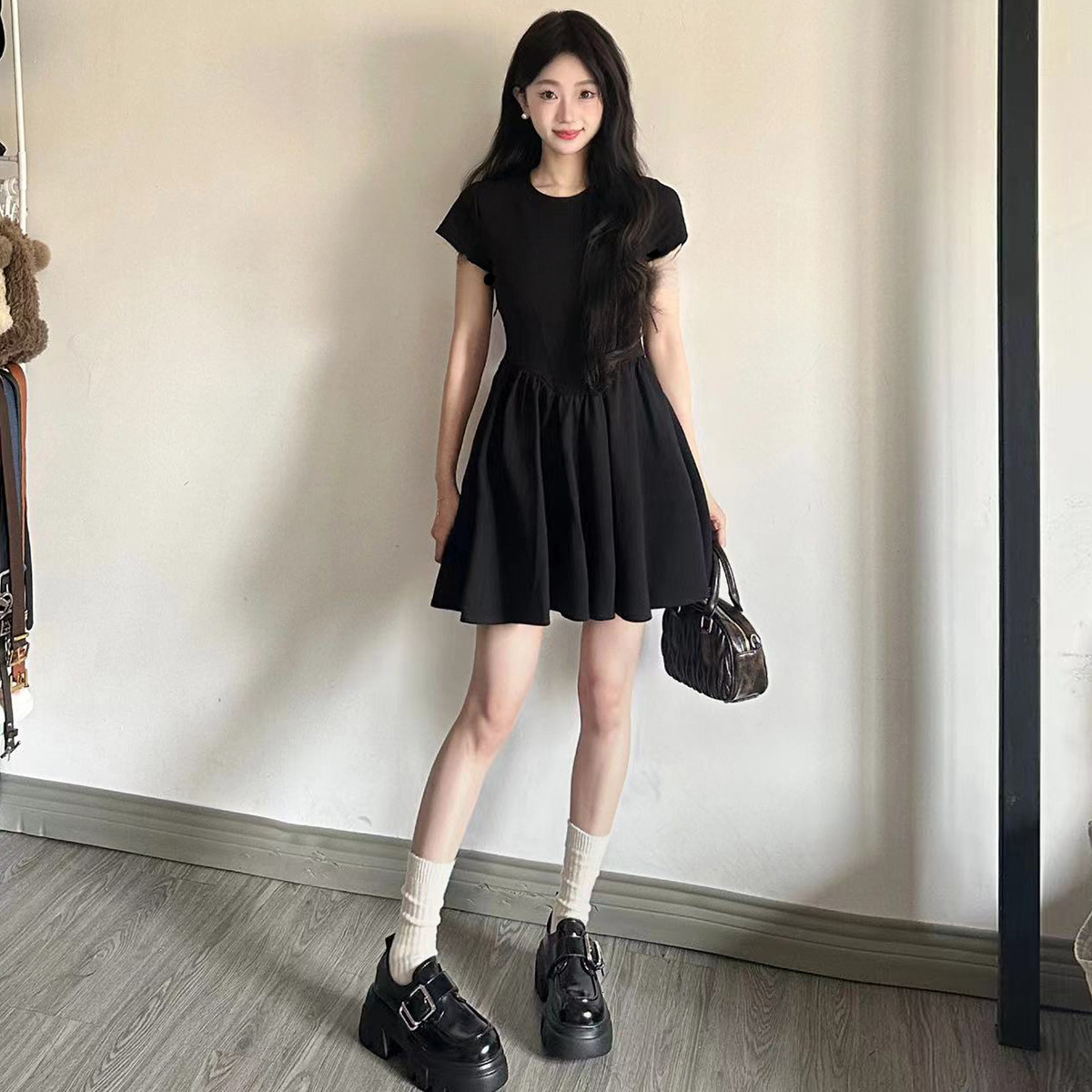 Eloping With Love~Four Seasons 7Cm Tall, Short, Thick Soled, Small Leather 2024 Autumn Edition, British Loafers, Single Shoes For Women