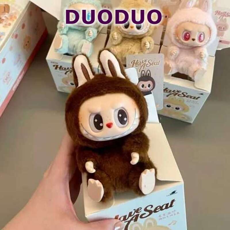 Hot Sale Anime Figure Labubu Have A Seat Series Vinyl Pendant Doll Model Toy Cute Monster Keychain Toys Birthday Gifts 4589 579