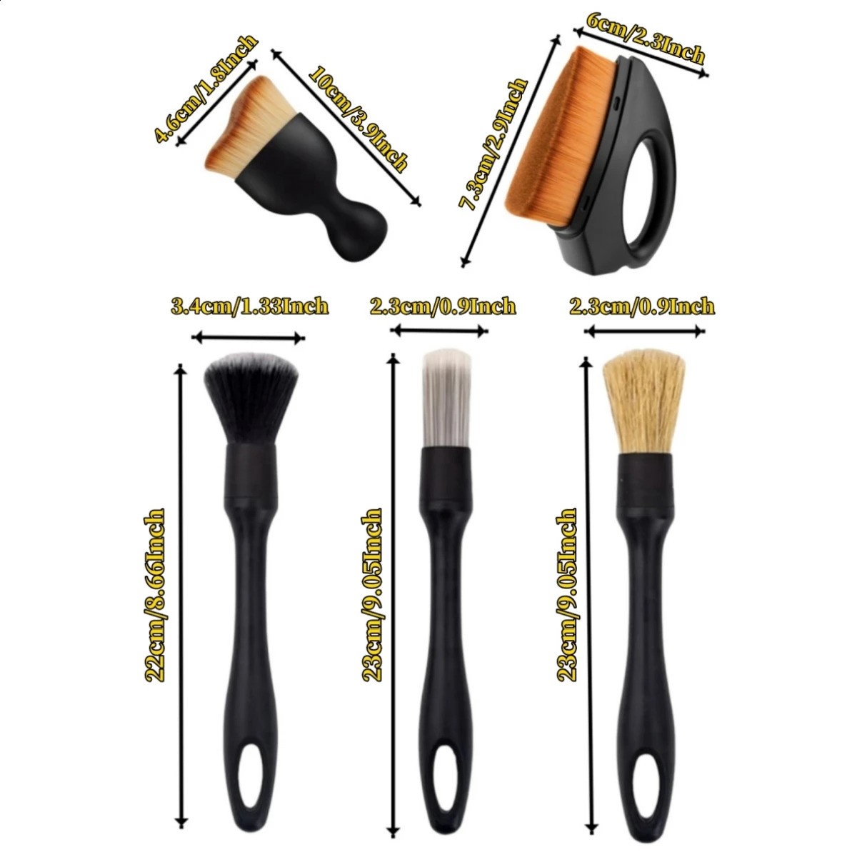 45PCS Car Detailing Brush Set Air Conditioning Vent Clean Crevice Sweep Dust Duster Auto Interior with Wash Tool 250103