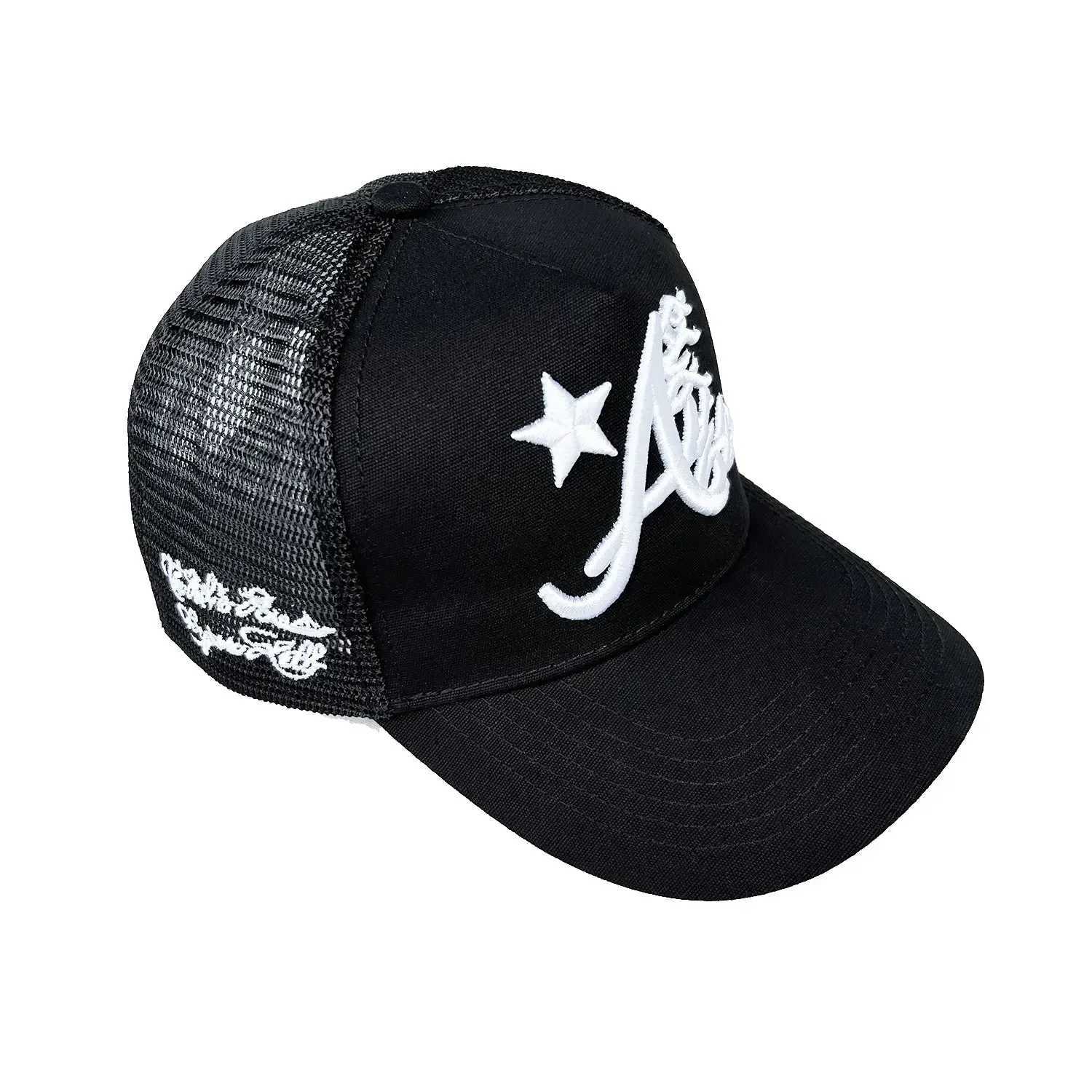 Ball Caps 2024 New Mens Baseball Hat Embroidered Letter Face Mesh Curve Eaves High Quality Summer Sports Sun Visor Otaku H250113