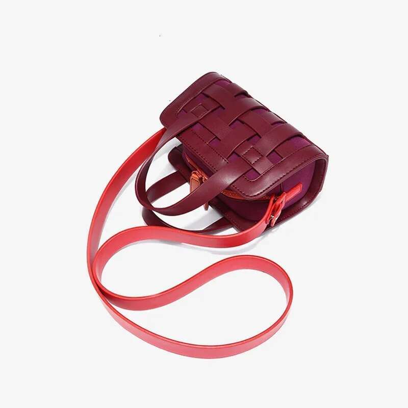 Crossbody Bags For Woman Fashion Splicing Woven Design New In Handbag Casual Versatile Ladies Shoulder Bag Bolso De Mujer