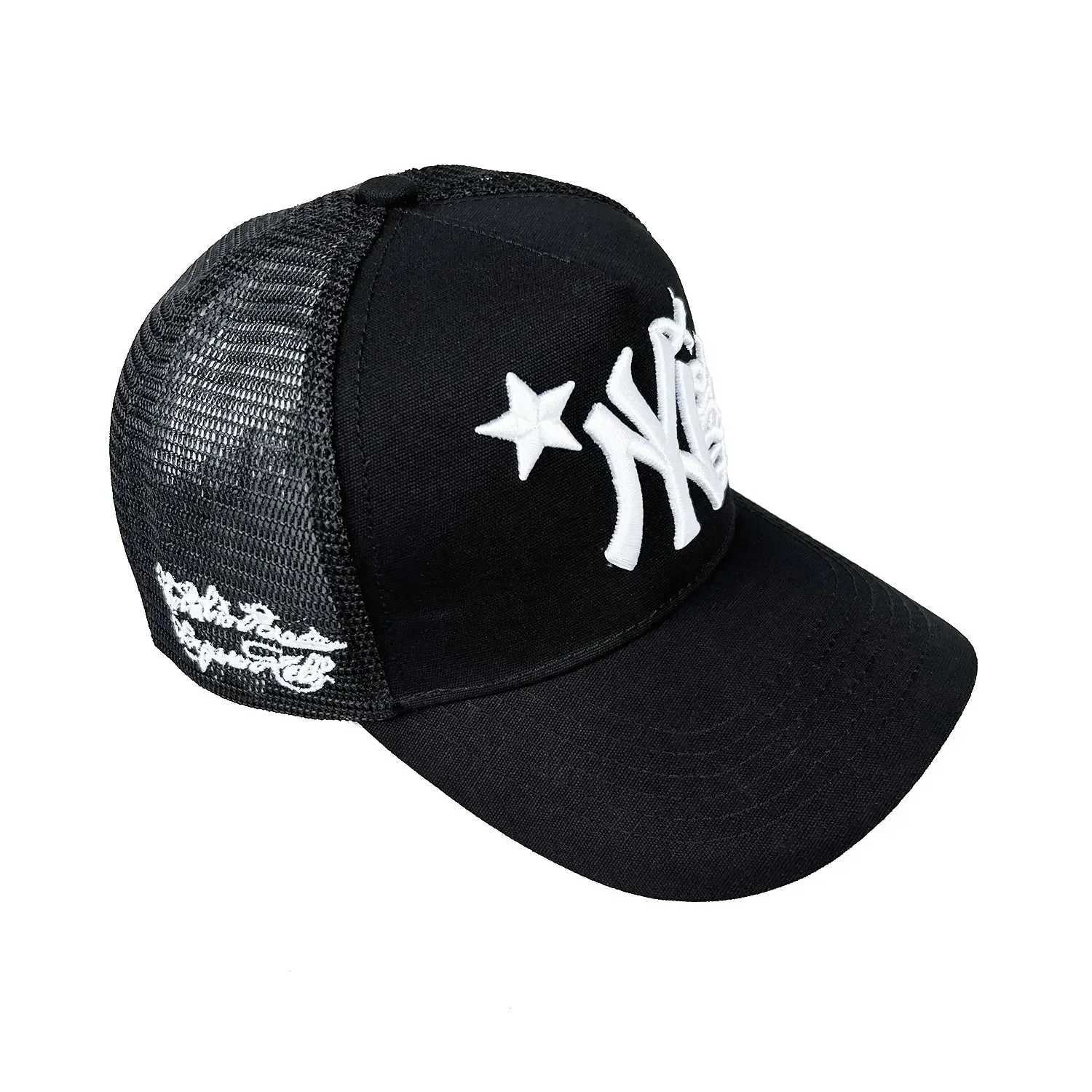 Ball Caps 2024 New Mens Baseball Hat Embroidered Letter Face Mesh Curve Eaves High Quality Summer Sports Sun Visor Otaku H250113