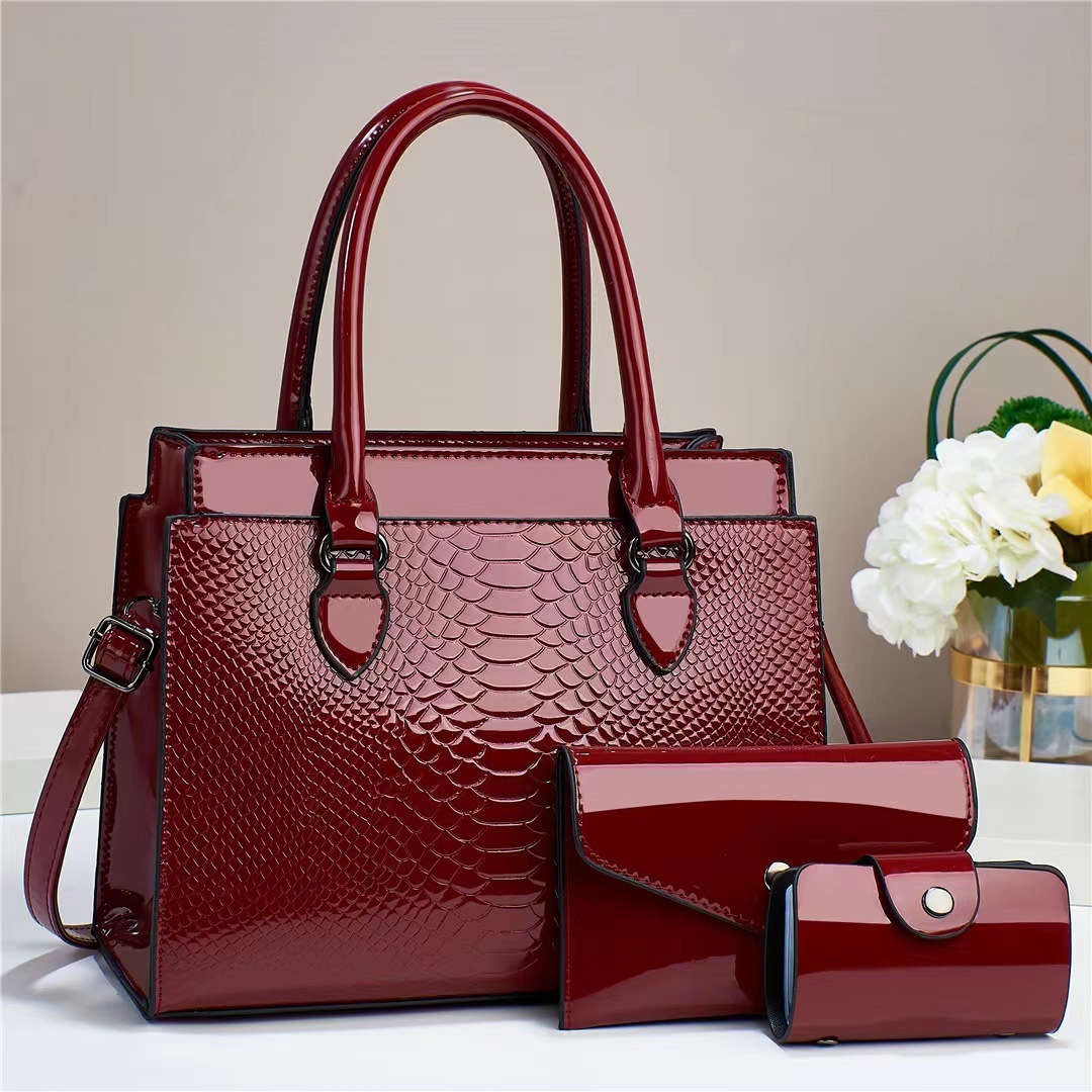 Mother And Child Bag 2025 New Fashion Multi Piece Set With Crocodile Pattern Single Designer Handbag Shoulder Crossbody Handbag