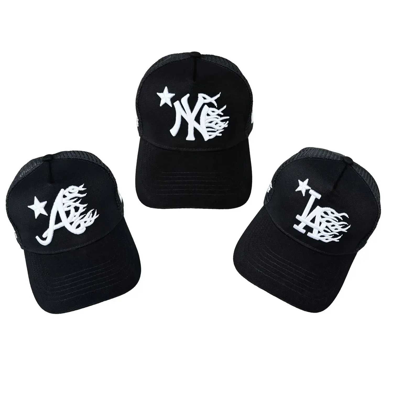 Ball Caps 2024 New Mens Baseball Hat Embroidered Letter Face Mesh Curve Eaves High Quality Summer Sports Sun Visor Otaku H250113