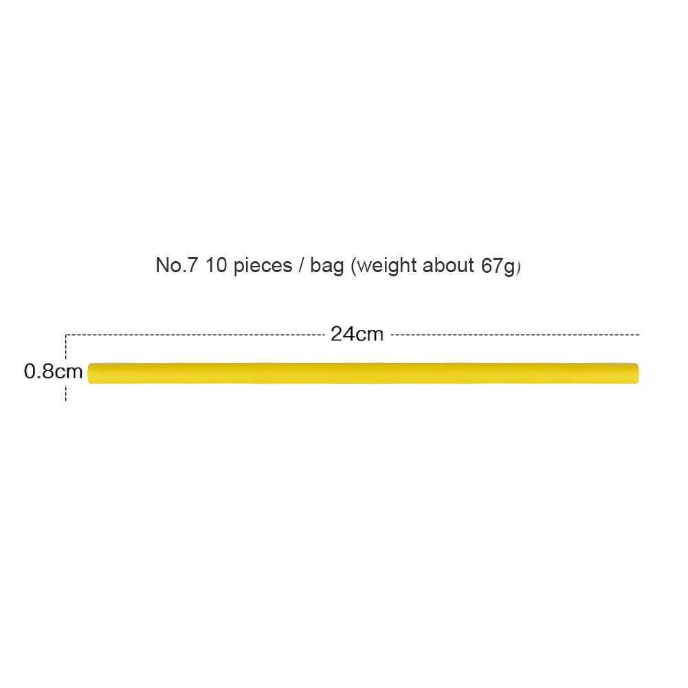 10 pieces of soft rubber non thermal hair clips salon non thermal hair clips salon non thermal flexible hair clips W250113