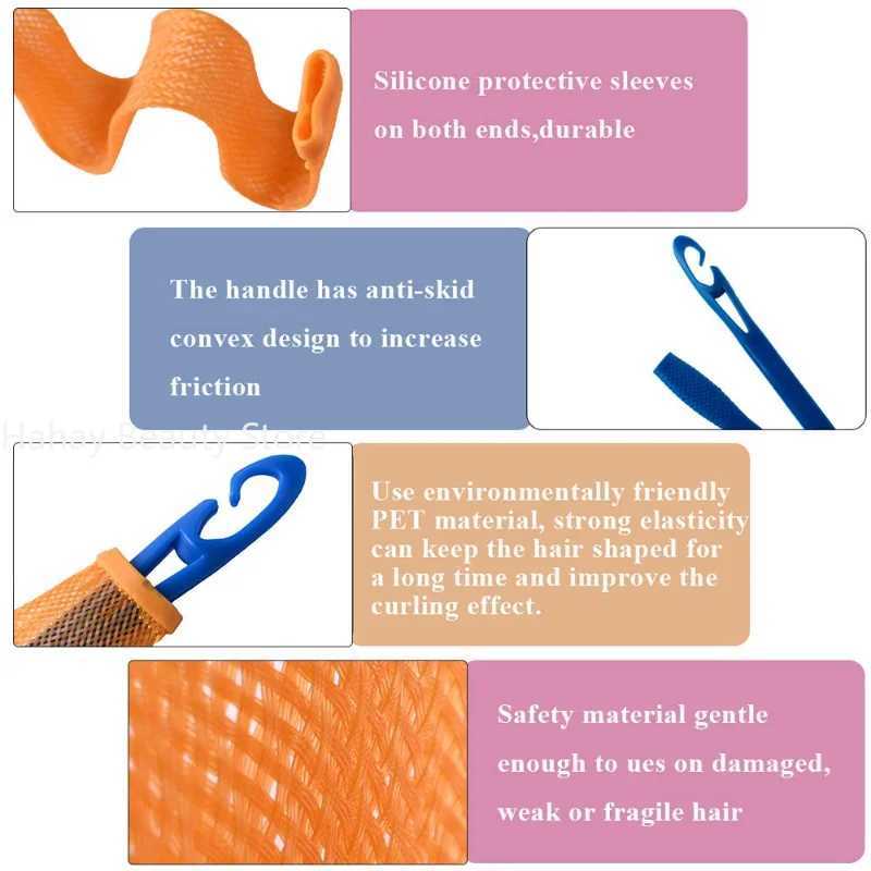 12 pieces of no heat curling iron magic wavy spiral curling iron wavy curling iron W250113