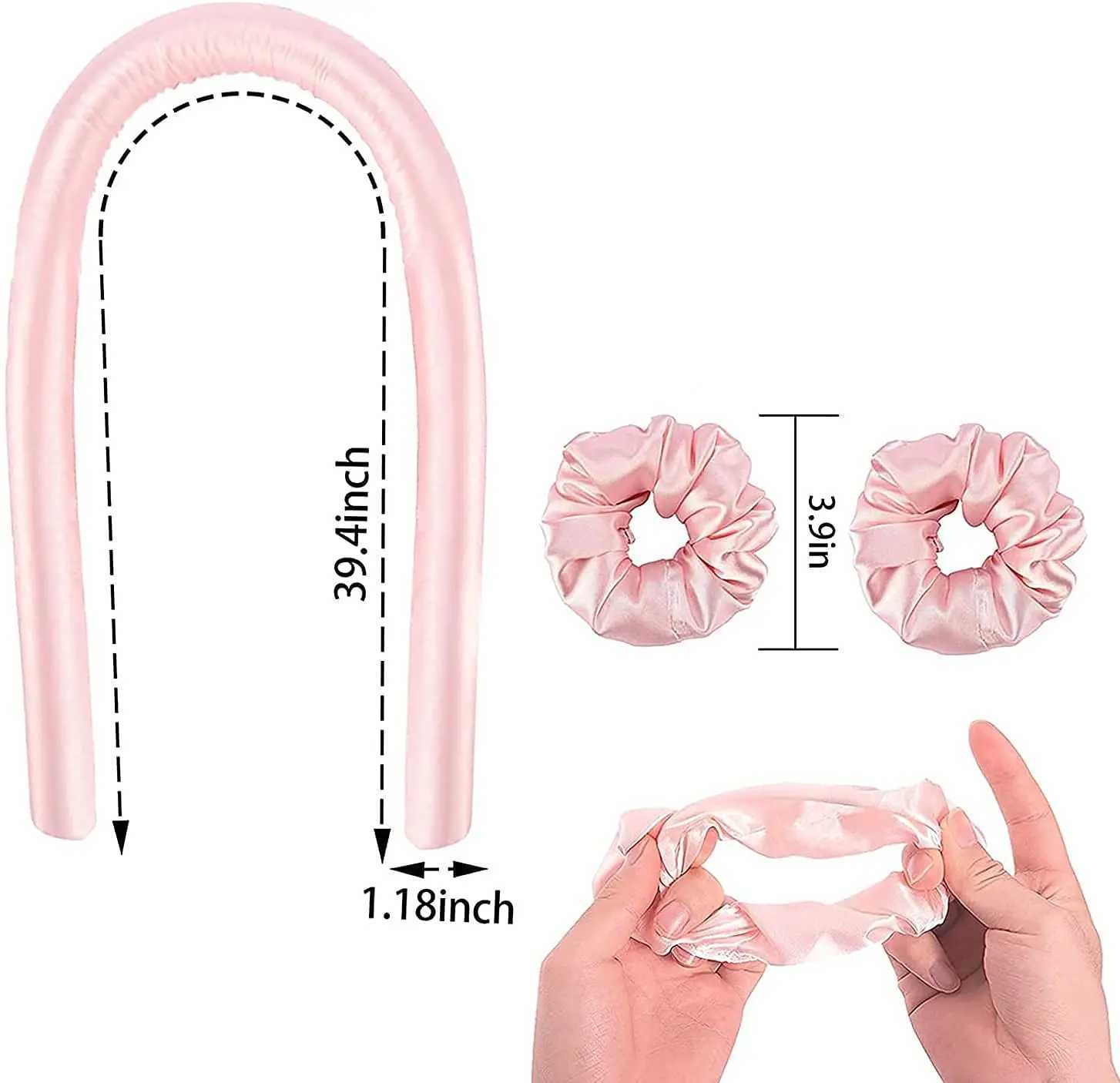 Womens heatless curling hair stick with heatless curling hair curler big soft foam curler W250113