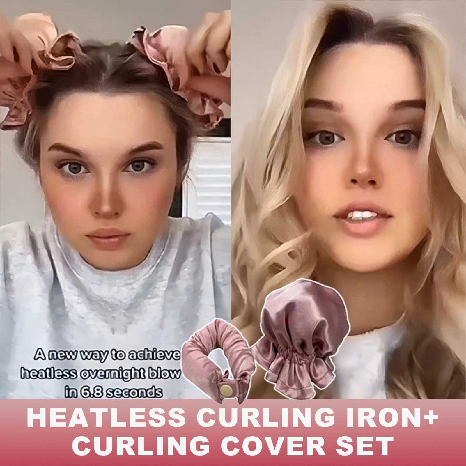 Lazy Heatless Curling Curler Heatless Curler Blow Molding Flexible Rod Sleep Headband Hair Cover Female Styling Tool W250113