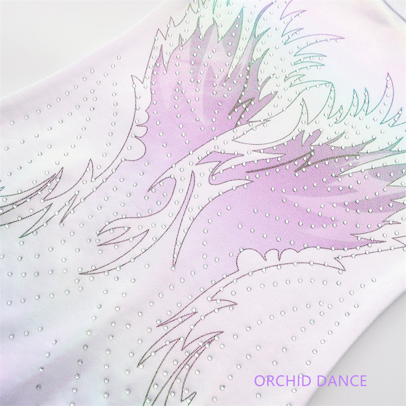 Unique Design Kids Girls Children Performance Wear Group Long Sleeves Artistic Gymnastics Leotards