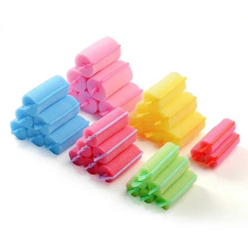 6-14 pieces of soft magic sponge 6 size foam hair roller DIY hair removal tool kit female styling does not harm hair W250113