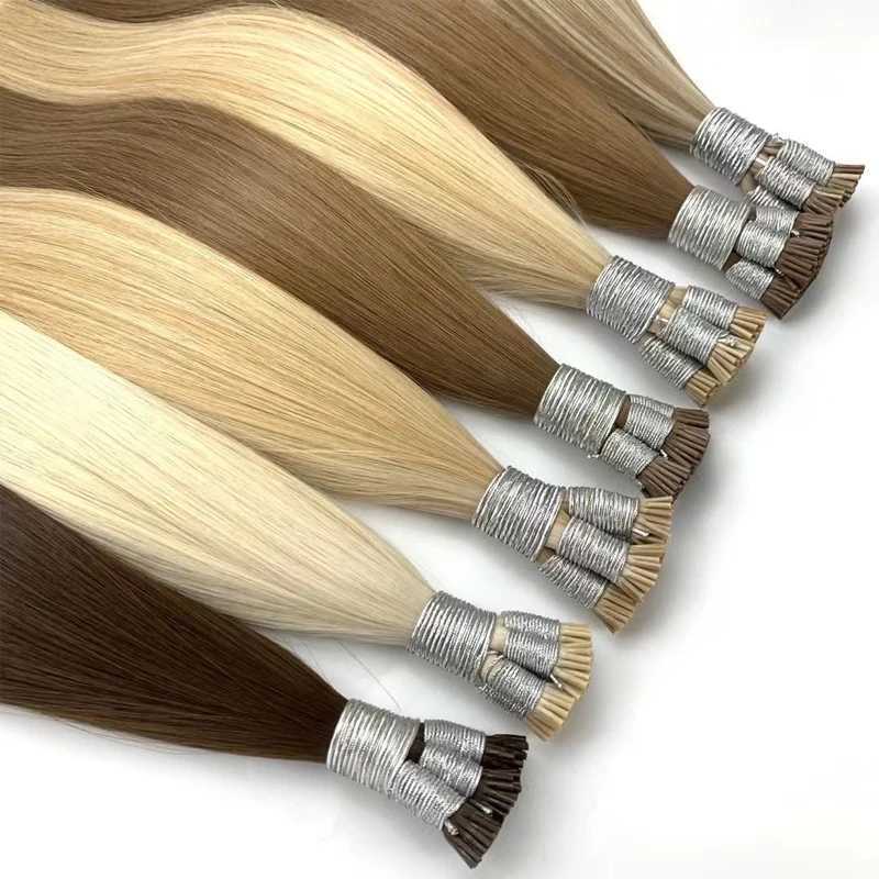 Original keratin Itip hair pre bonding extension De Cabello 00human Remy Russian Remy I Tip human hair extension W250113
