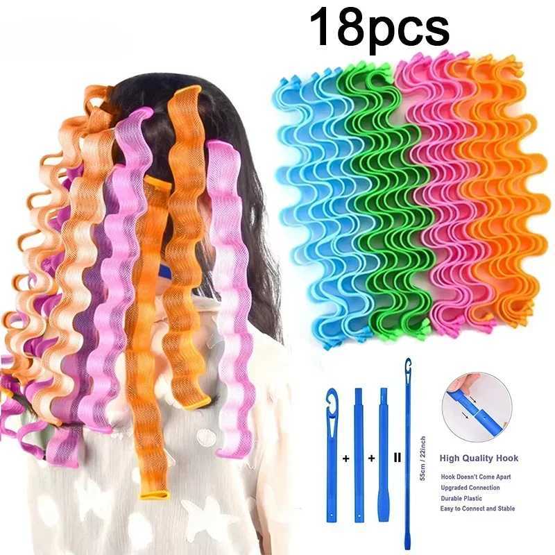 Heat free Curler Spiral Curler Magic Curler Hook free Curler DIY Curling Styling Kit W250113