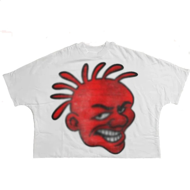 Mens Boxy Tshirts Plain Hearyweight Cotton DTG Streetwear Boys cropped boxy t shirt men T Shirts Printing sleeved Tops 250113