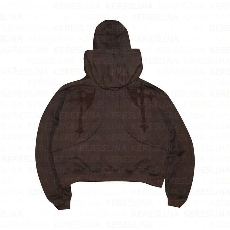 Y2K American street punk hip-hop style hooded sweatshirt hand-painted pattern with cross print