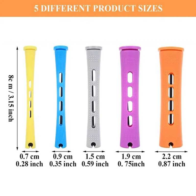 20 pieces of scald curling irons in 5 different sizes made of iron and plastic cold wave irons and scald curling irons W250113