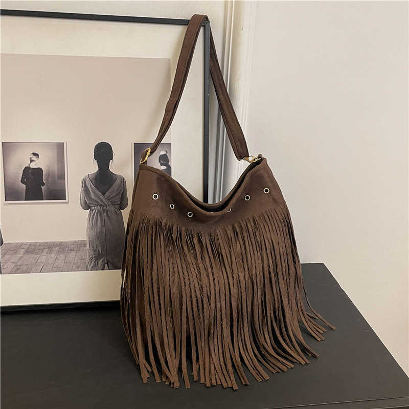 Bohemian Chic Su Bag Fashionable Large Capacity Shoulder 2024 Popular New Item Niche Ins Versatile Women's 250113