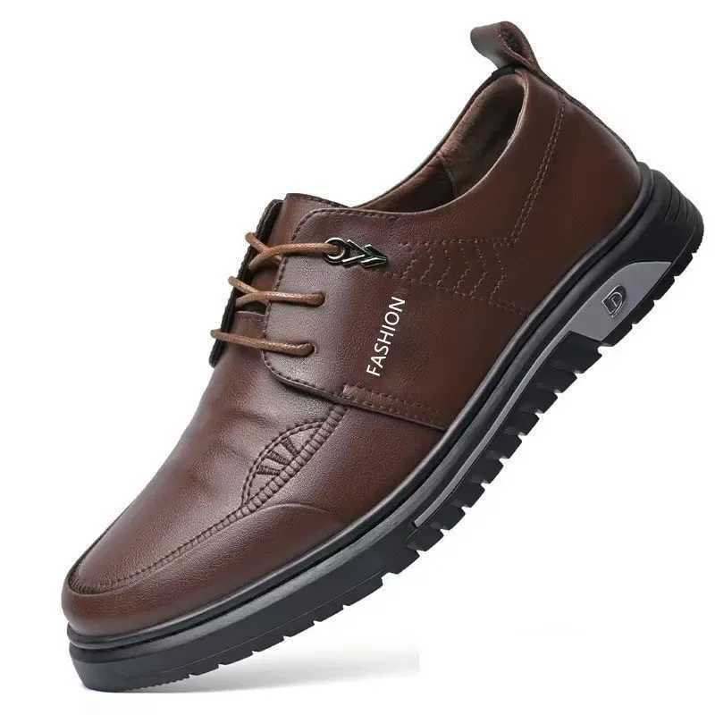 Mens Dress Shoes New Shiny Business Work Shoes Autumn Thick-soled Comfortable British Casual Mens Pu Leather Shoes for MenXJ250113
