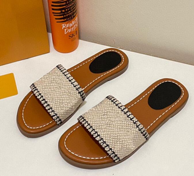 8658 Women Designer Slippers Transparent Sandals Womens letter Printed Luxury Summer slipper Slides lady Flip Flops Flat Shoe sneakers size 35-42