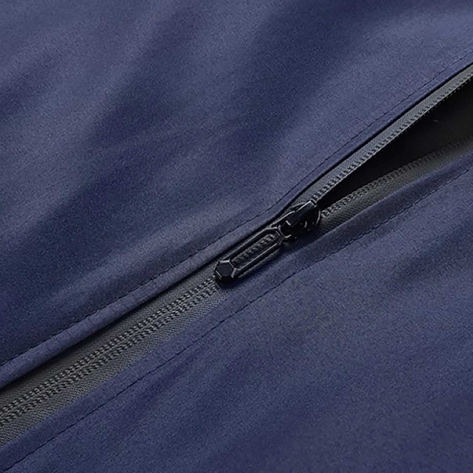 Mens Solid Color Stand Collar Bomber Jacket Autumn Long Sleeve Zipper Outwears Plus Size Loose Casual Zipper Baseball Uniform X250113