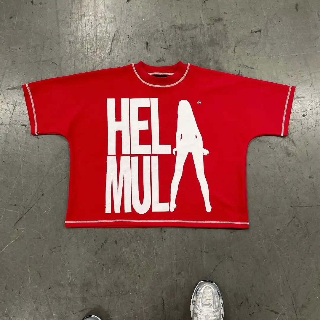 Y2K retro trendy street graffiti print Oneck Tshirt mens hiphop ins Harajuku n casual basic couple loose 250113