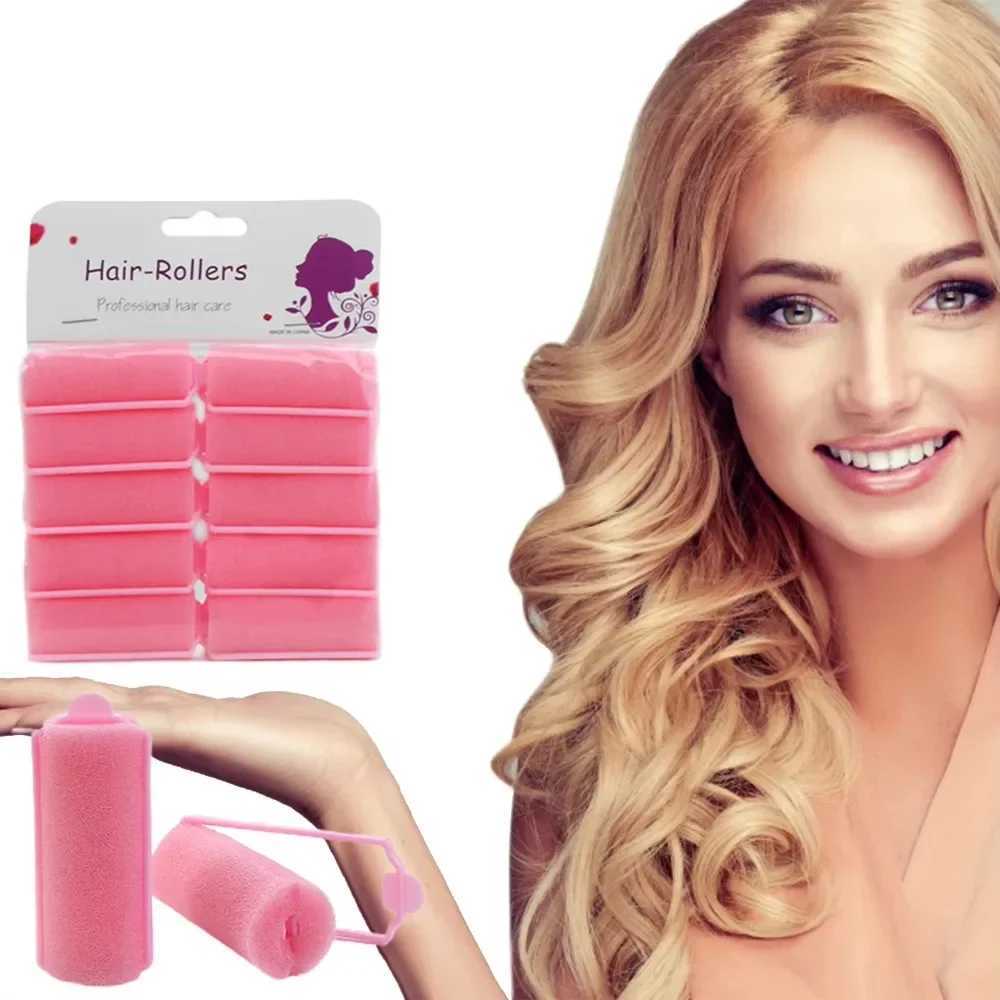 12 piece soft sponge foam pad hair clip curler salon hair curler DIY family hair tools W250113