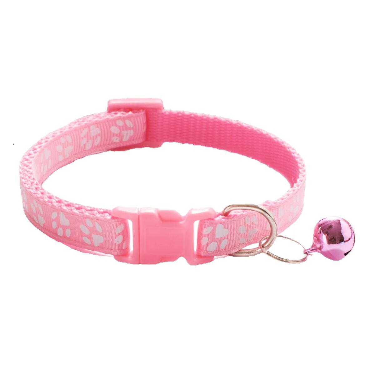 DIY Pet Collars: 10-Pack 1.0cm Dog Paw Print Bell Collars