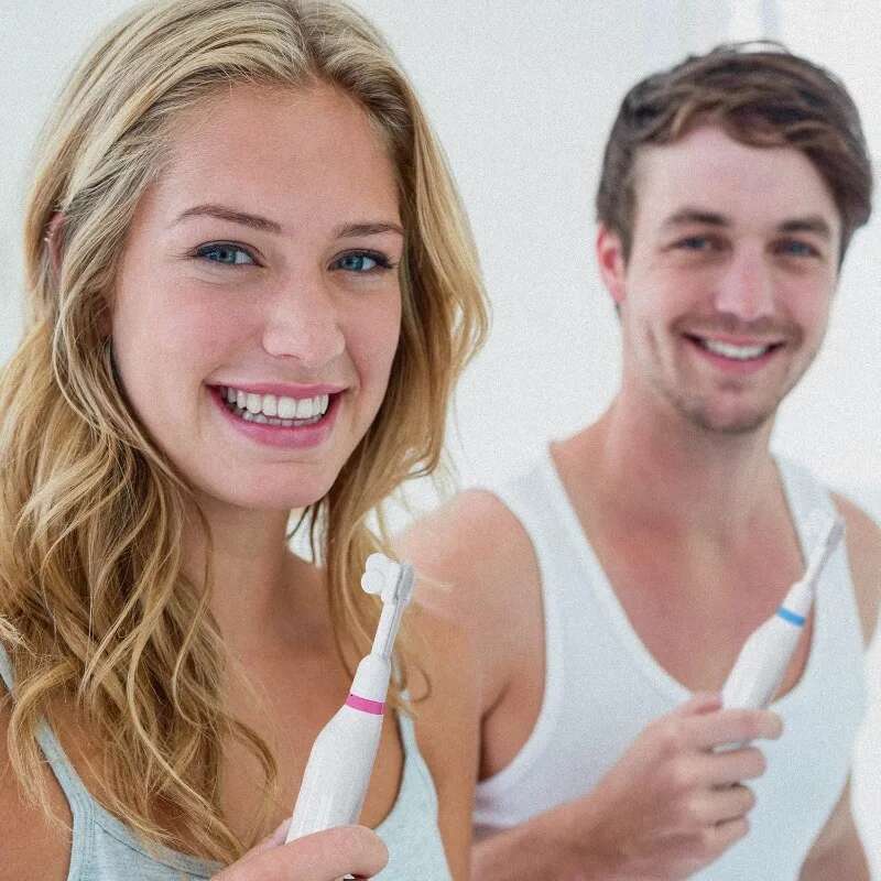 Triple Bristle Duo 2 Sonic Toothbrushes with Dual Charging Station | Patented 3 Head Design,31,000 VPM Electric Toothbrush Set