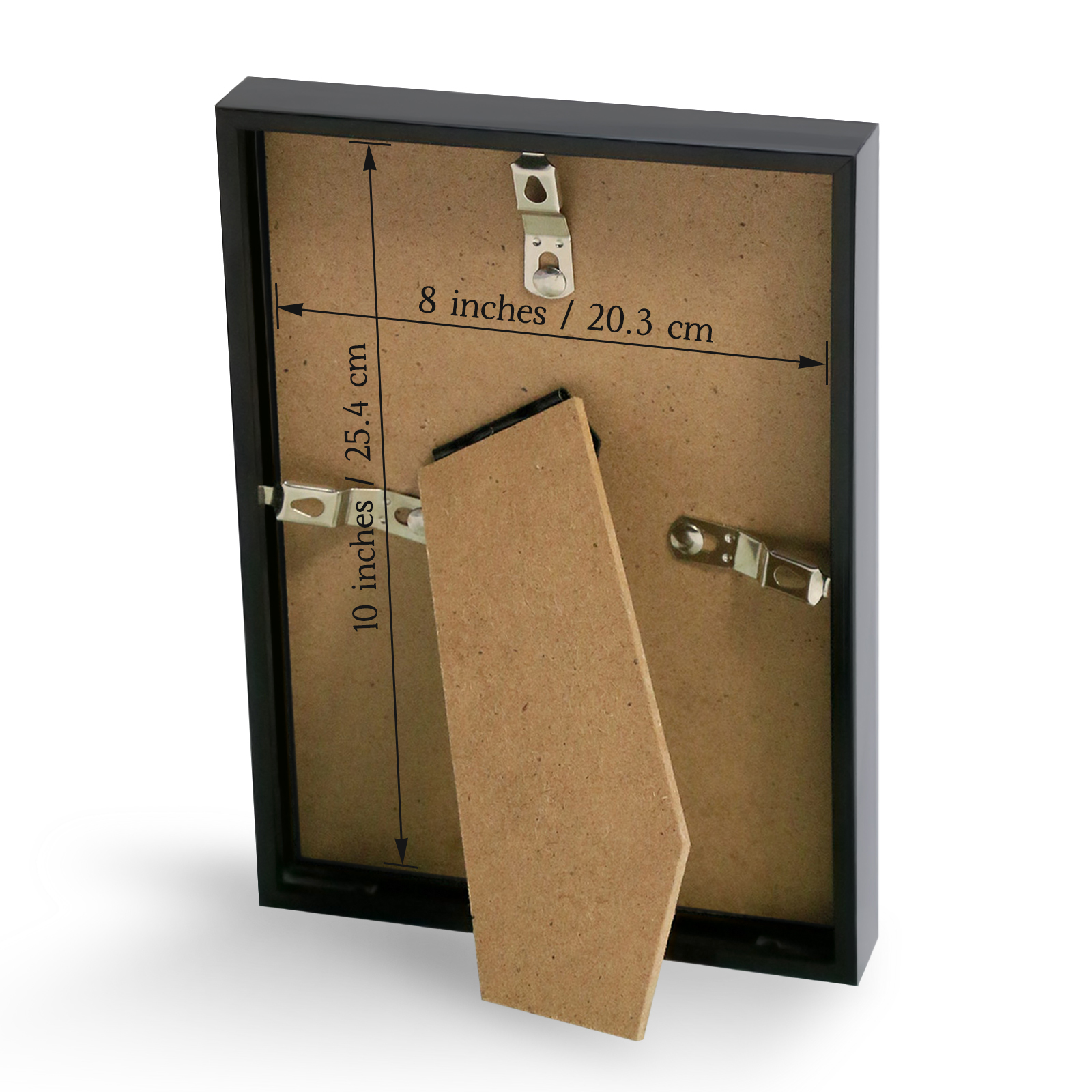 1pc 8x10 Bright Black PVC Picture Frame, Narrow-Edge Photo Frames For Wall, Horizontal Or Vertical Hanging, Available In 1/3pcs H260306