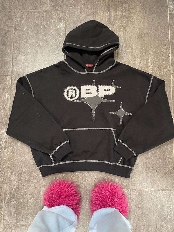 2025 New Winter Y2K Street Wear Men's and Women's Hoodies Trendy Brand Pink Letter Foam Sweet Spicy Girl Loose Hoodie