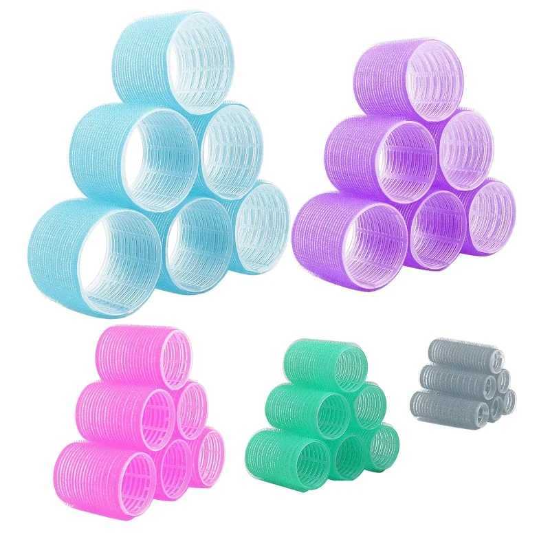 Curler Automatic Grip Hook Curler Non Heat Salon Clothing Curler Giant Size Adhesive Styling Tool W250113