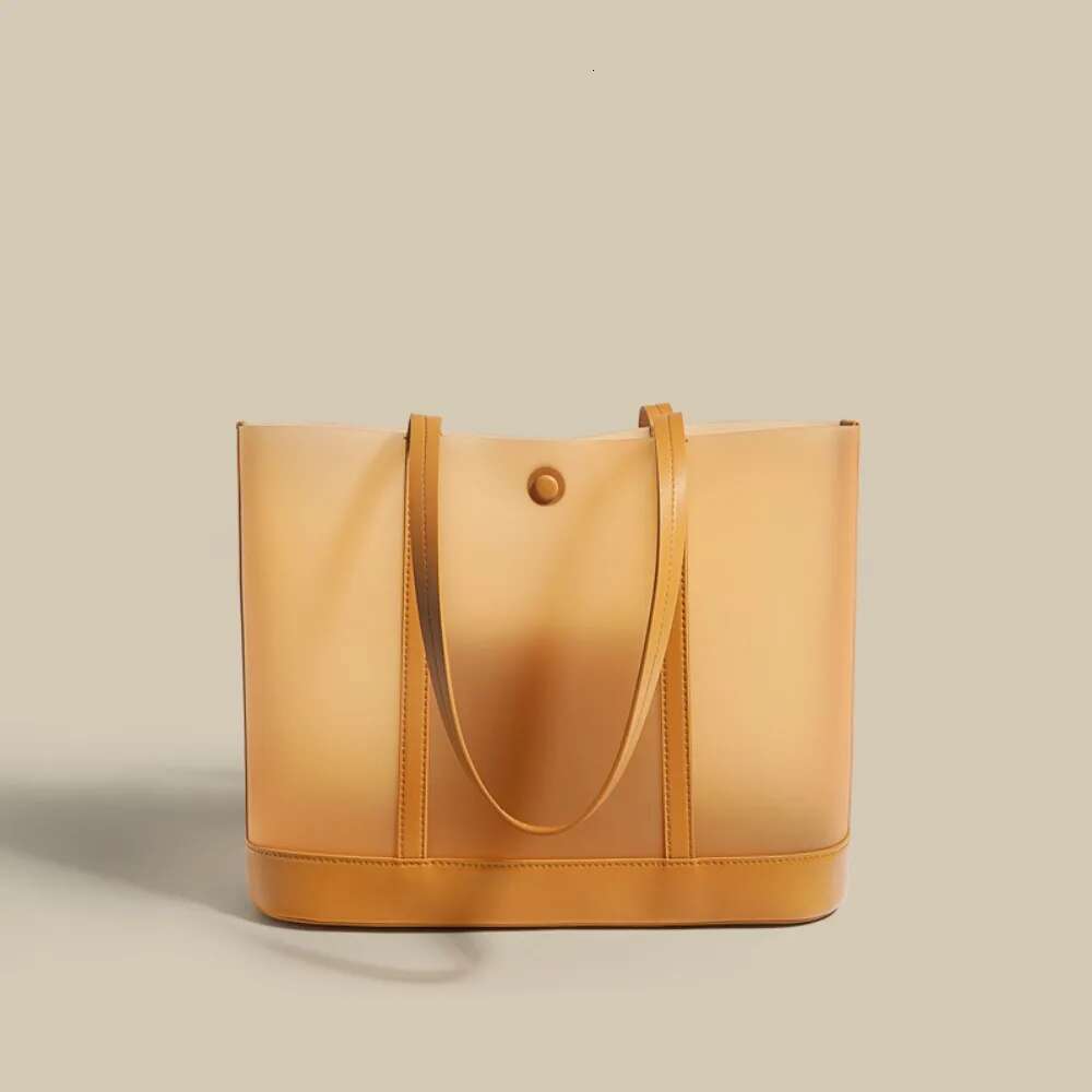 Large Capacity Composite Bag Simple Women Totes All-Match Soft Magnetic Button Shoulder New Moda Gradient Underarm Bags