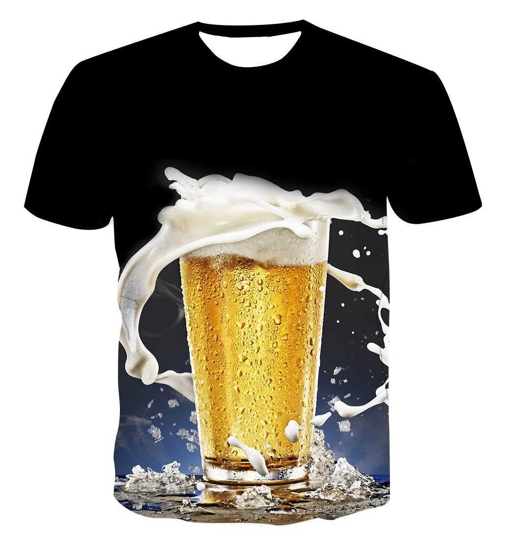 Funny T-shirt Men and Women Fashion 3D T Shirts Drink Soda Cola Fanta Print Casual Oversized Round Neck Short Sleeve T-shirt Top X250113