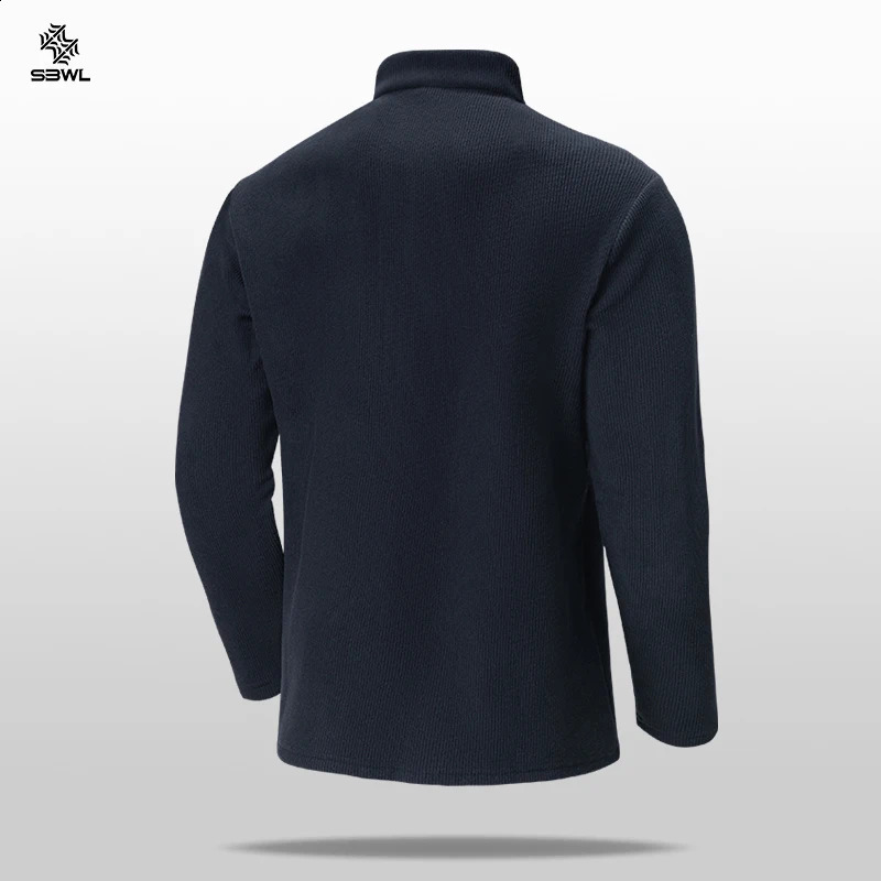 SBWL Autumnwinter high quality men autumn and winter outdoor sports skiing running cycling with warm long sleeve Tshirt 250113