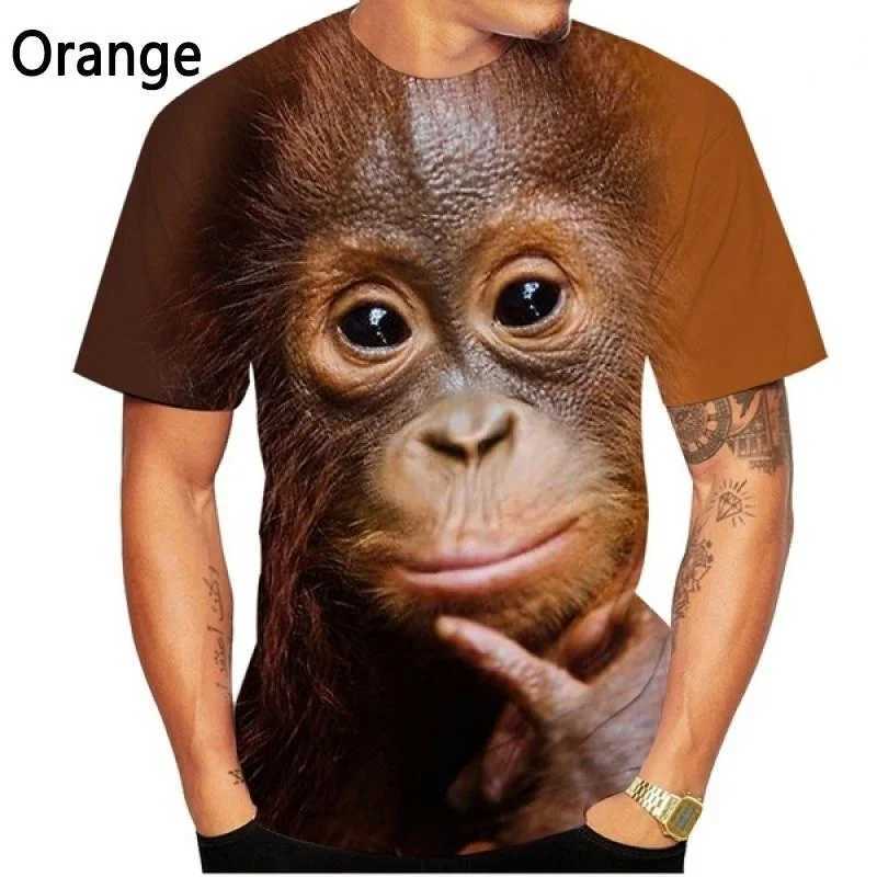 New Fashion Gorilla/Monkey 3D Printed T-shirt Fun Summer Casual Short Sleeve Gorilla Shirt Top for Men and Women X2501138