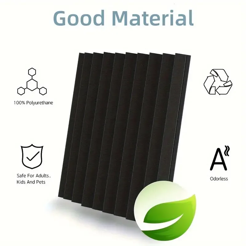 30x30x2.5cm Black Self-Adhesive Acoustic Panels Sound Proof Foam Panels High Density Soundproofing Wall Panels for Home Office